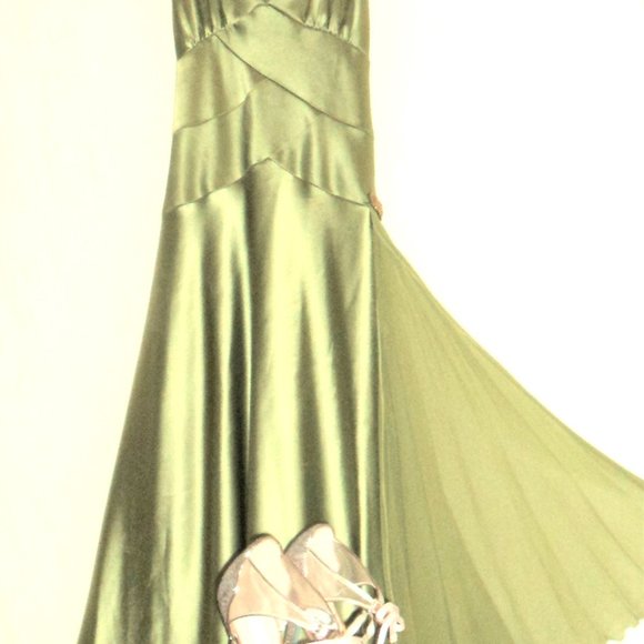 Special Occasion After Five Holiday Dress with Faux Vintage Art Deco Styling - Picture 12 of 14